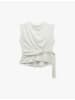 KOTON BLUSE SS in Grauweiß