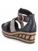 rieker Sandalette in schwarz