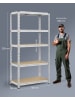 SONGMICS 2er-Set: Schwerlastregal in silbern - (B)100 x (H)200 x (T)50 cm
