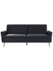 Beliani Schlafsofa VETTRE in Schwarz/Gold - (W) 210 x (H) 88 x (L) 84 cm