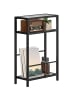 HOMCOM Beistelltisch in Schwarz 40L x 18B x 62H cm
