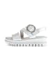 Gabor Plateau Sandalen in silber