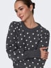 JACQUELINE de YONG Strickpullover Puffärmel Lange Bündchen Regulär in Dunkelgrau