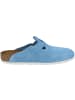 Birkenstock Clogs Boston Veloursleder normal in blau