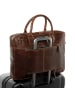 SID & VAIN Leder-Aktentasche Leder Businesstasche Unisex BOSTON in braun