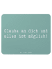 Mr. & Mrs. Panda Mouse Pad Spruch Vertrauen in eigene Fähigkeite... in Meeresbrise