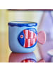 Bloomingville Becher WILLY Rosa und Blau mit FISCH 2er Set