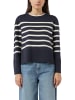 comma Pullover in marine ecru - 0003