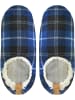 normani 1 Paar Herren-Slipper Karo in Blau