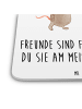 Mr. & Mrs. Panda Untersetzer Schildkröte Maus mit Spruch in Weiß
