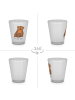 Mr. & Mrs. Panda Schnapsglas Affe ohne Spruch in Transparent