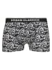 Urban Classics Urban Classics Herren Organic Boxer Shorts 3-Pack in detail aop/black/jasper