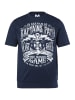 Men Plus Kurzarm T-Shirt in navy blau