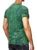 Rusty Neal Acid Washed T-Shirt mit Prints in Grün
