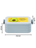 Mr. & Mrs. Panda Lunch Box Avocado Kern Design mit Spruch in Blau Pastell