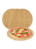 relaxdays 4 x Pizzateller in Natur - Ø 32 cm