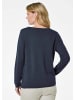 GOLDNER Feinstrickshirt mit U-Boot-Ausschnitt in marine