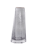 Beliani Blumenvase LILAIA in Grau/Gold - (W) 12 x (H) 27 x (L) 12 cm