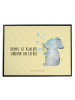 Mr. & Mrs. Panda Schreibunterlage Elefant Seifenblasen mit Spruch in Gelb Pastell