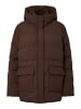 Pieces Wattierte Jacke in Hot Fudge