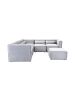 Kayoom Hocker Polsterhocker Presley in silber - grau