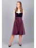 Edelnice Midi Dirndl Viola Samt Lila in lila