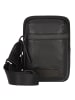 Jost Stockholm Umhängetasche Leder 13 cm schwarz