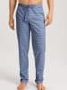 Hanro Pyjamahose Night & Day in blue mosaic