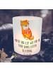 Mr. & Mrs. Panda Deko Windlicht Katze Dyskalkulie mit Spruch in Transparent