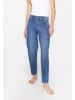 ANGELS  Jeans Mom-Jeans Alma Crop mit Logo-Applikation in mid blue used