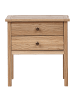 Beliani Nachttisch SALTON in Braun - (W) 53 x (H) 55 x (L) 31 cm