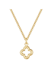 Glanzstücke München Kette Kleeblatt aus Edelstahl in gelbgold in gelbgold