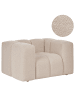 Beliani Sessel ANTOLA in Beige - (W) 118 x (H) 65 x (L) 90 cm