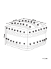 Beliani Pouf KARAW in Beige - (W) 50 x (H) 35 x (L) 50 cm