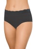 Nina von C. 6er Pack Damen Hüftslip in weiss-schwarz