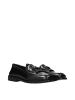 The Attico Schwarz Leder Slip-On Loafer