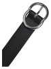 Urban Classics Urban Classics Damen Small Ring Buckle Belt in black/silver