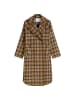 Marc O'Polo Karierter Mantel relaxed in Dark Brown