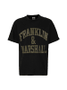 Franklin & Marshall T-Shirt Mit Gummierten Logoprint in schwarz