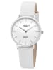 Regent Damenuhr Edelstahl/Keramik Weiß Ø 34 mm