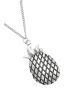 collezione alessandro Lange Kette " Pineapple " in altsilber