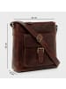 SID & VAIN Leder-Umhängetasche YALE Umhängetasche Cross-Body Bag echt Leder in braun