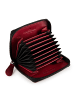 Greenburry Destressed Geldbörse RFID Schutz Leder 10.5 cm deep red