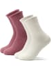 Occulto 2er Pack Warme Kuschelsocken Elsa in Pink-Creme