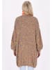 IZIA Damen Cardigan in Braun Mehrfarbig