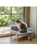 relaxdays Katzenbett in Grau/ Natur - (B)53 x (H)28,5 x (T)45,5 cm