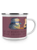 Mr. & Mrs. Panda Camping Emaille Tasse Hochzeitsreise Ewige Lieb... in Kaffa Coffee
