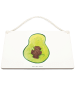 Mr. & Mrs. Panda Deko Schild Avocado Kern ohne Spruch in Weiß