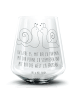 Mr. & Mrs. Panda Blümchentailglas Schnecken Liebe mit Spruch in Transparent
