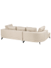 Beliani Ecksofa MARUM in Beige/Schwarz - (W) 262 x (H) 88 x (L) 151 cm